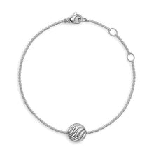 Load image into Gallery viewer, Sculpted Cable Center Station Chain Bracelet in Sterling Silver, 10mm
