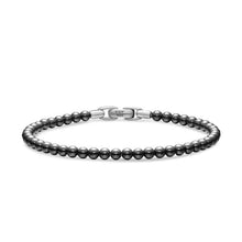 Load image into Gallery viewer, Spiritual Beads Bracelet in Sterling Silver with Hematine, 4mm

