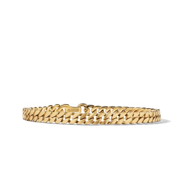 Curb Chain Bracelet in 18K Yellow Gold