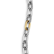 Load image into Gallery viewer, DY Madison Chain Bracelet in Sterling Silver with 18K Yellow Gold, 6mm
