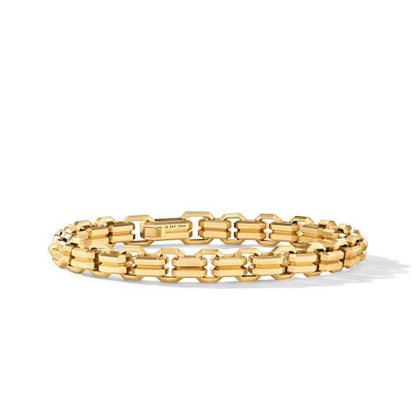 Streamline Double Heirloom Link Bracelet in 18K Yellow Gold, 8mm