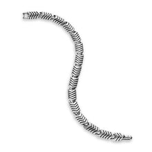 Load image into Gallery viewer, Chevron Link Bracelet in Sterling Silver, 7.6mm
