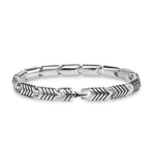 Load image into Gallery viewer, Chevron Link Bracelet in Sterling Silver, 7.6mm
