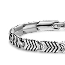 Load image into Gallery viewer, Chevron Link Bracelet in Sterling Silver, 7.6mm
