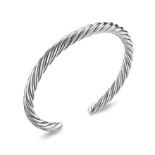 Load image into Gallery viewer, Cable Cuff Bracelet in Sterling Silver, 6mm
