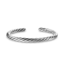 Load image into Gallery viewer, Cable Cuff Bracelet in Sterling Silver, 6mm
