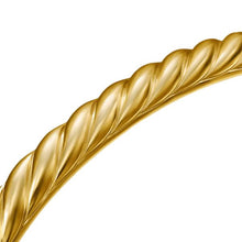 Load image into Gallery viewer, Sculpted Cable Cuff Bracelet in 18K Yellow Gold, 5.5mm
