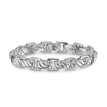 Load image into Gallery viewer, Sculpted Cable Link Bracelet in Sterling Silver, 12mm
