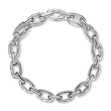 Load image into Gallery viewer, Sculpted Cable Link Bracelet in Sterling Silver, 12mm
