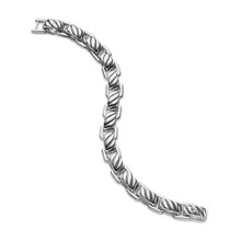 Load image into Gallery viewer, Sculpted Cable Link Bracelet in Sterling Silver, 12mm
