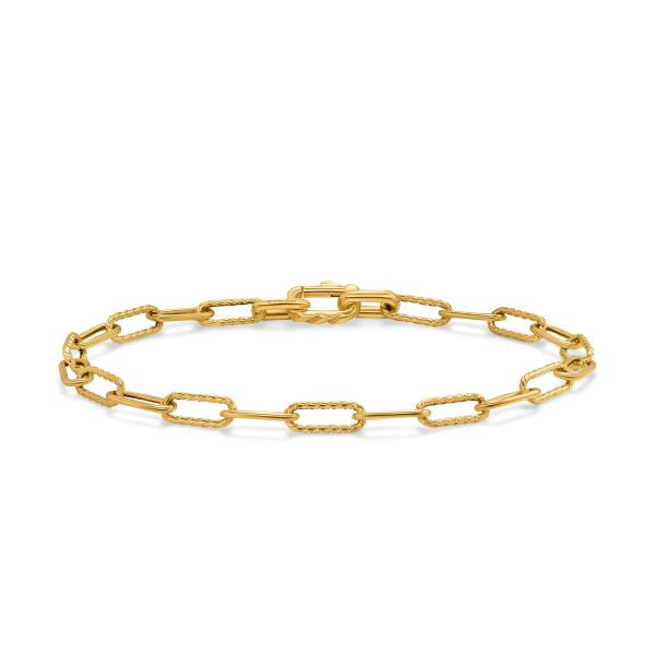 DY Madison Chain Bracelet in 18K Yellow Gold, 4mm