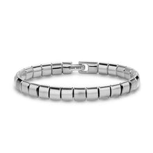 Load image into Gallery viewer, Spiritual Beads Flat Bead Bracelet in Sterling Silver, 8mm
