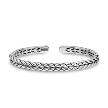 Load image into Gallery viewer, Chevron Flex Bracelet in Sterling Silver, 6.4mm

