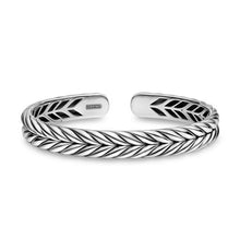 Load image into Gallery viewer, Chevron Flex Bracelet in Sterling Silver, 10mm
