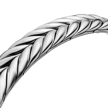 Load image into Gallery viewer, Chevron Flex Bracelet in Sterling Silver, 10mm
