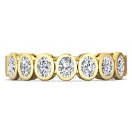 Martin Flyer Bezel Set Oval Diamond Ring