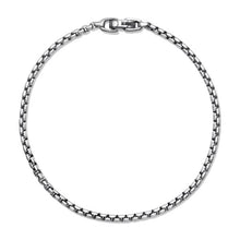 Load image into Gallery viewer, Box Chain Bracelet in Sterling Silver, 2.7mm

