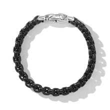 Load image into Gallery viewer, Box Chain Bracelet in Stainless Steel and Sterling Silver
