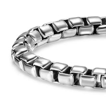 Load image into Gallery viewer, Box Chain Bracelet in Sterling Silver
