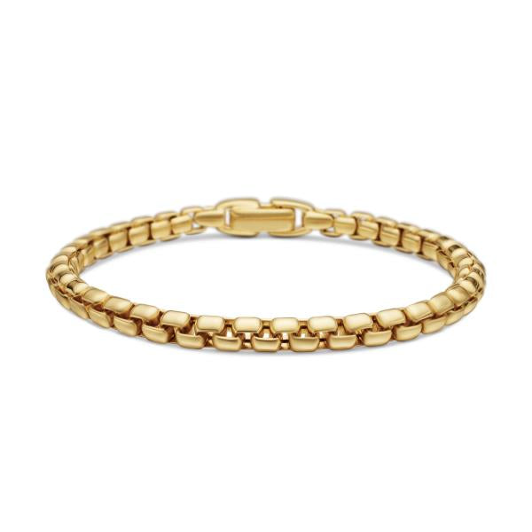 Box Chain Bracelet in 18K Yellow Gold, 5mm