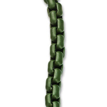 Load image into Gallery viewer, Box Chain Bracelet in Sterling Silver with Green Stainless Steel, 5mm
