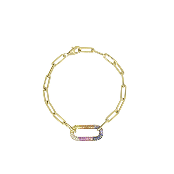 Royal Collection Multi-Color Sapphire and Diamond Bracelet