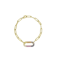 Royal Collection Multi-Color Sapphire & Diamond Bracelet