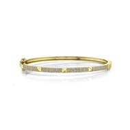 Royal Collection Pave Diamond Bangle