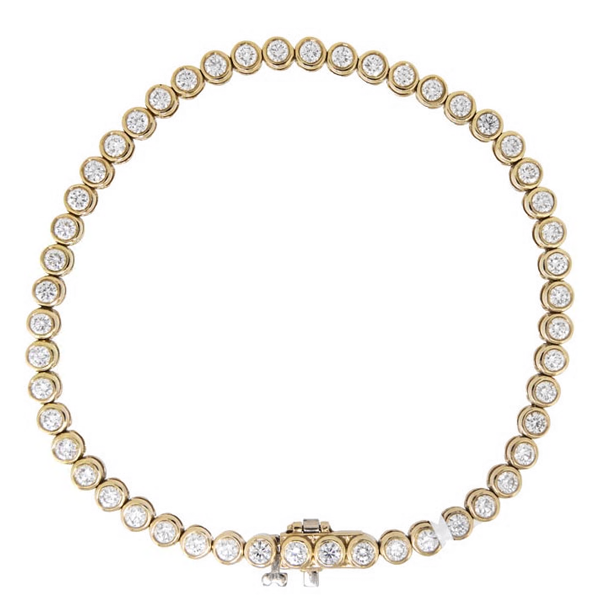 Royal Collection Bezel Set Tennis Bracelet