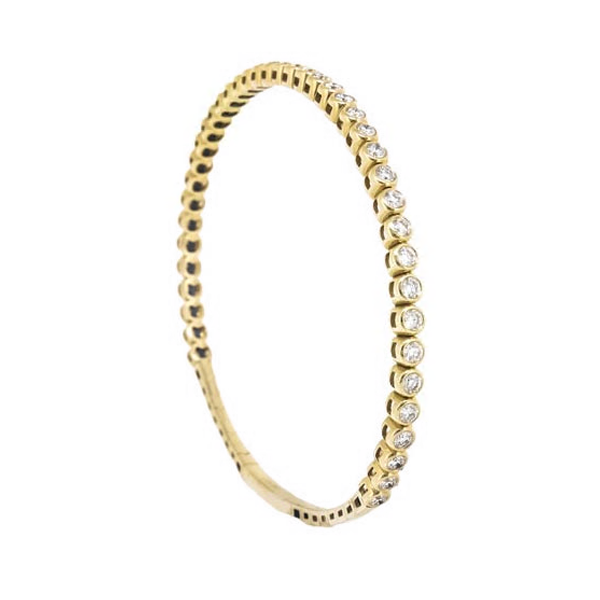 Royal Collection Bezel Set Diamond Bangle