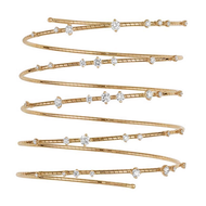 Mattia Cielo Multi Row Diamond Coil Bracelet