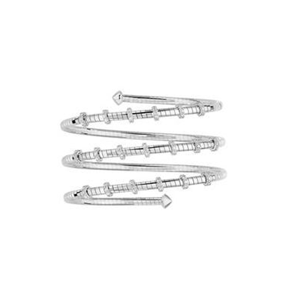Mattia Cielo 3 Row Diamond Coil Bracelet