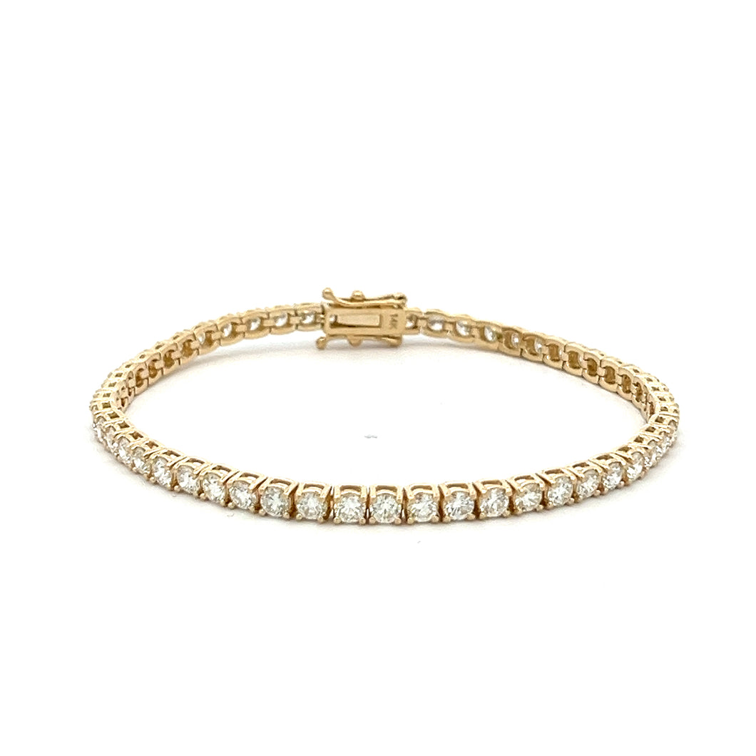Royal Collection 14K Yellow Gold Diamond Bracelet