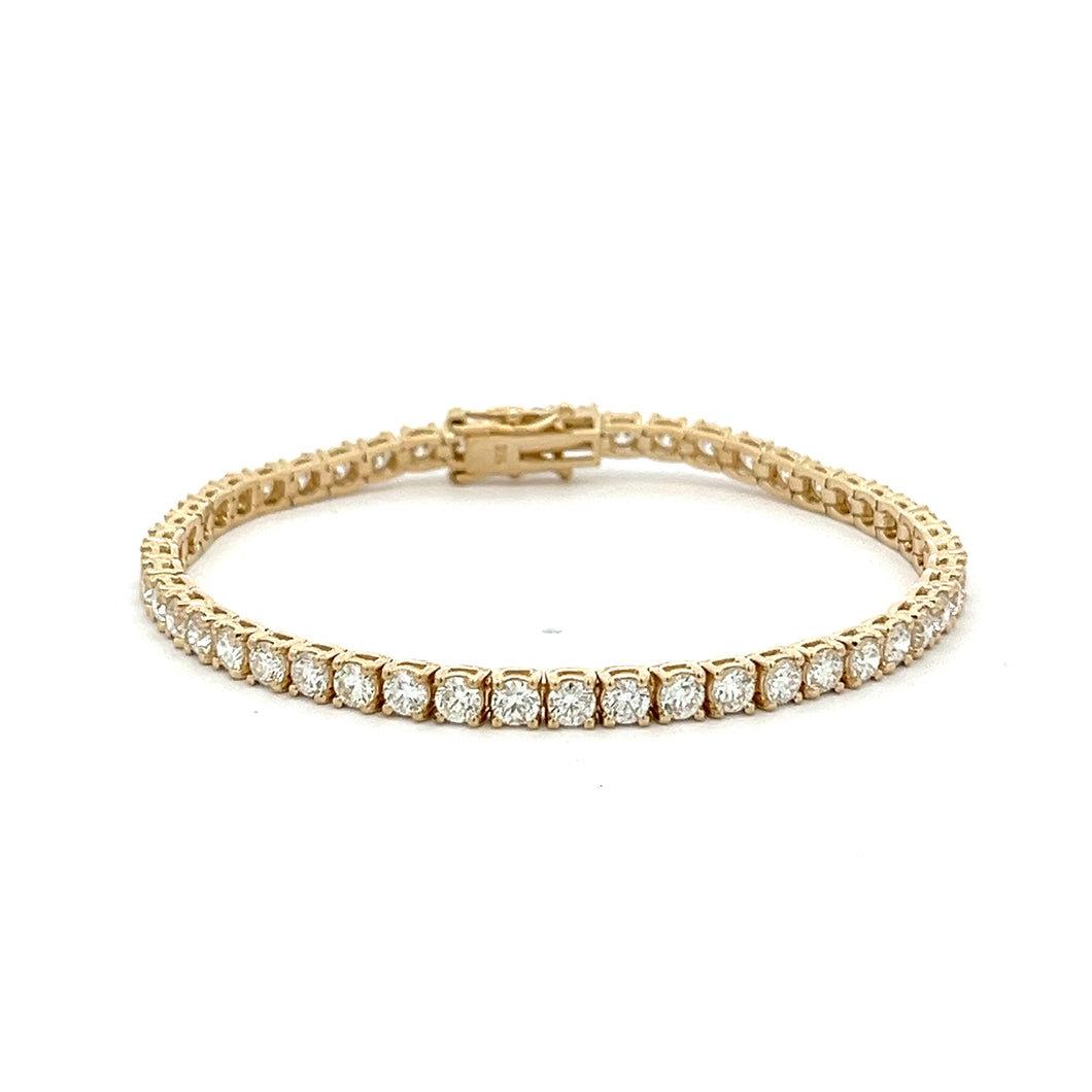 Royal Collection 14K Yellow Gold Diamond Bracelet