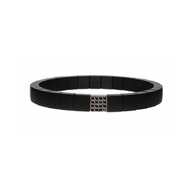 Roberto Demeglio Scacco Black Diamond & Ceramic Bracelet