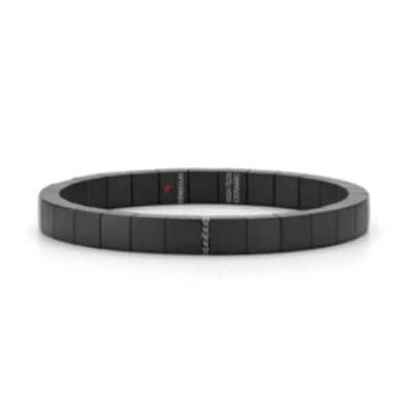 Roberto Demeglio Scacco Black Diamond & Ceramic Bracelet