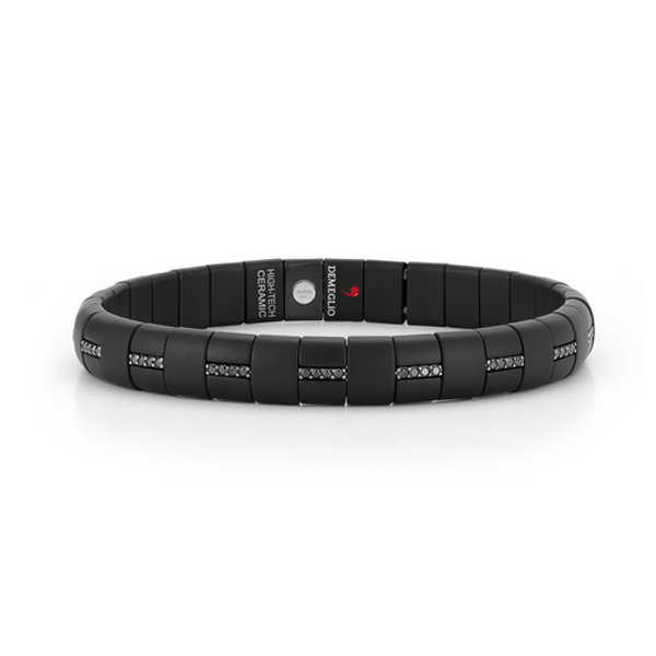 Roberto Demeglio Alternating Black Diamond & Ceramic Bracelet