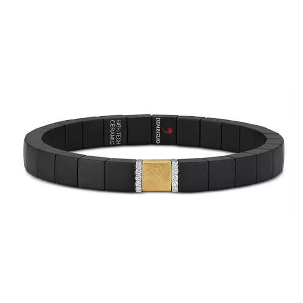 Roberto Demeglio Pura Diamond & Black Ceramic Bracelet