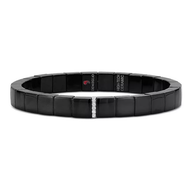 Roberto Demeglio Scacco Diamond & Black Ceramic Bracelet