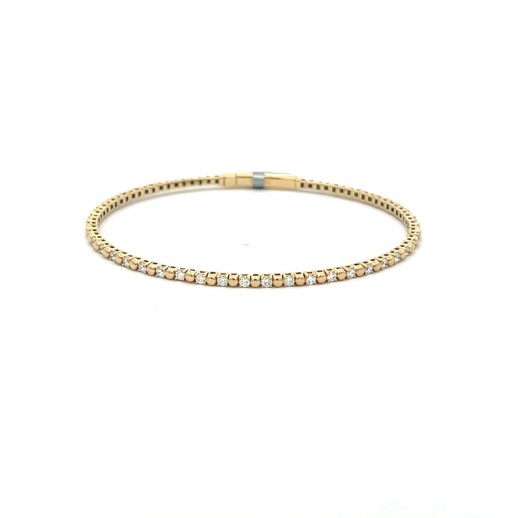 Royal Collection 18K Yellow Gold Diamond Flex Bracelet