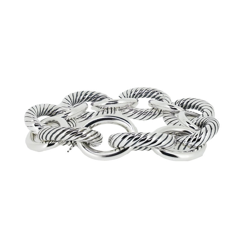 Royal Estate David Yurman Extra-Large Oval Link Chain Bracelet in Sterling Silver (17mm)