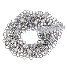 Load image into Gallery viewer, Royal Estate 18K White Gold Link Diamond Bracelet
