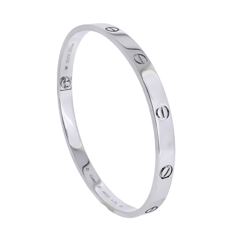Royal Estate 18K White Estate Cartier Love Bracelet