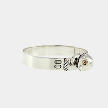 Load image into Gallery viewer, Royal Estate Sterling Silver Hinged Lock Bracelet
