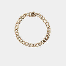 Load image into Gallery viewer, Royal Estate 14K Yellow Gold Solid Curb Link Bracelet 8.25"
