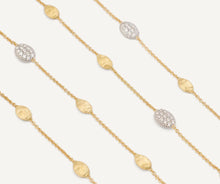 Load image into Gallery viewer, Marco Bicego 18K Yellow Gold Long Siviglia Diamond Necklace
