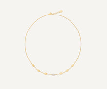 Load image into Gallery viewer, Marco Bicego 18K Yellow Gold Siviglia Pave Bean Necklace
