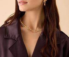 Load image into Gallery viewer, Marco Bicego 18K Yellow Gold Three Strand Diamond Necklace
