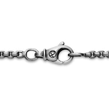 Load image into Gallery viewer, Box Chain Necklace in Grey Titanium, 2.7mm
