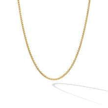 Load image into Gallery viewer, Box Chain Necklace in 18K Yellow Gold, 1mm
